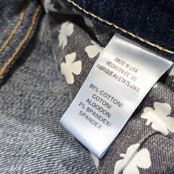 ♡ Lucky Brand Classic Rider Jeans | Blue Wash Mid-Rise Straight Cut Sz: 28 / 6 - Picture 11 of 16